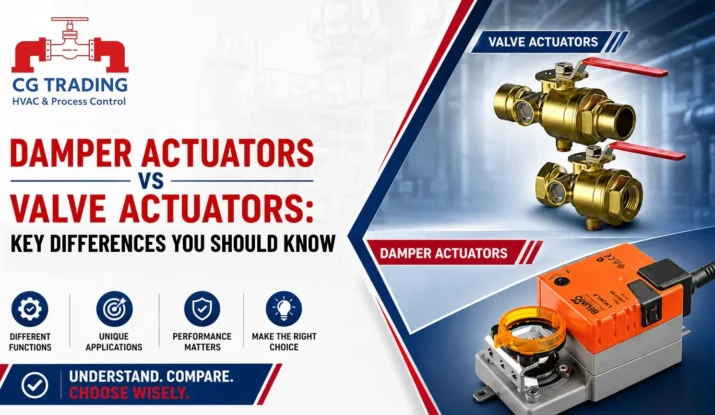 Damper Actuators vs Valve Actuators: Key Differences You Should Know, CG TRADING